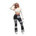 Women's Clothing New Retro Washed Contrast Color High Waist Hip Lifting Hot Girl Flared Women's Denim Trousers_mkmklike.com