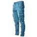 Men's Clothing Jeans, Casual Pants For Teenagers, Side Pockets, Slim Fit, Tight Fitting Men's Jeans._mkmklike.com