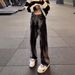 American High Street Jeans Boys Design Tie-Dye Versatile Premium Trendy Brand Teen Micro Straight Pants_mkmklike.com