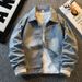 Jisenluo Shoulder Pad Design, Niche Denim Jacket, Men's Spring Autumn Rugged And Stylish Brand Jacket_mkmklike.com