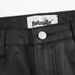 High Street Black Flared Waxed Jeans – Coated Denim Trousers With Vintage Loose Fit, Trendy & Fashionable For Men_mkmklike.com