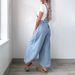 Women's Fashion Casual Loose Wide Leg Denim Overalls Jeans_mkmklike.com