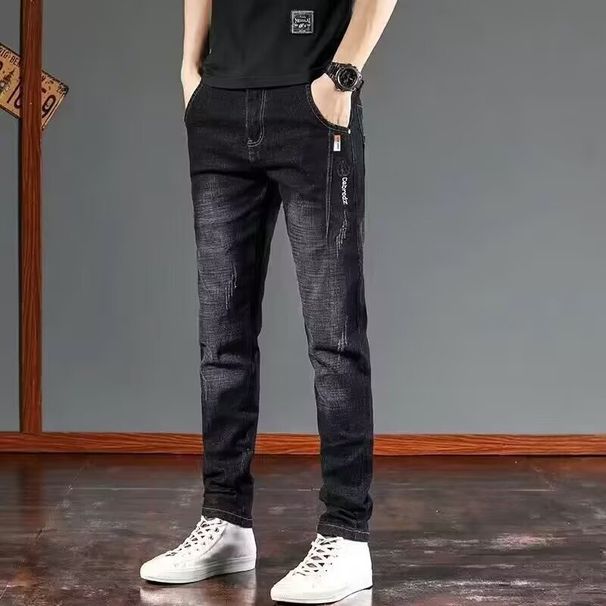 Men's Clothing Slim Fit Pants Autumn Trendy Casual Long Pants_mkmklike.com