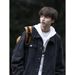 Spring And Autumn New Yellow Mud Denim Men's American High Street Trendy Brand Workwear Retro Fashion Thin Jacket_mkmklike.com