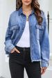 Women's Clothing Vintage Washed Denim Shirt For Women – Oversized Fit, Distressed Look, Long Sleeve, Relaxed Comfort, Retro Streetwear_mkmklike.com