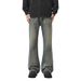 Men's Clothing American High Street Autumn New Washed Bamboo Cotton Jeans Loose Flared Distressed Wide Leg Pants_mkmklike.com