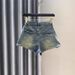 Retro High-Waisted Denim Shorts for Petite Women Slim Fit Distressed Design A-Line Hot Pants Summer 2025 Style_mkmklike.com