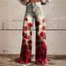 Women's clothing large size women's casual pants thin wide-leg pants trousers_mkmklike.com