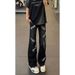 American European And American Fried Street Pants Autumn New Niche Design Tie-dye Inkjet Jeans Ins High Street Trousers_mkmklike.com
