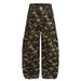 American Camouflage Cargo Jeans For Men And Women, Autumn New Style Loose Cool Hip-Hop Street Dance Wide-Leg Pants_mkmklike.com