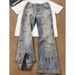 Men's Clothing Men's Trendy Washed Distressed Curved Jeans Loose Fit Versatile Long Pants Spring Autumn Street Style Clean Fit_mkmklike.com