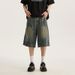 Men's Clothing Summer New Washed Denim Shorts Loose Casual Versatile Shorts Trendy High Street Straight Shorts_mkmklike.com