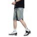 2026 Summer Thin Star Pattern Denim Shorts Men's American Trendy Brand Loose Straight Five-point Casual Pants_mkmklike.com