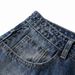 Distressed Washed White Denim Wide-Leg Men's Hip-Hop Trend Heavy-Duty Rivet Decorative Design Straight-Leg Pants_mkmklike.com