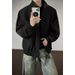 Cleanfit Deconstructed Stand-up Collar Bomber For Men, American Style Short Baseball With A Structured Shoulder_mkmklike.com