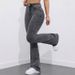 "Russian-Style Flared Jeans For Women – High-Waisted Bootcut Denim Pants (Size 25-32, Greyish Wash)"_mkmklike.com