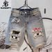 Men's Short Jeans Pants Ripped Multi Color Camouflage Male Denim Shorts Emo Jorts Cut Designer Popular Streetwear Harajuku Retro_mkmklike.com