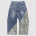 Streetwear Leopard Print Jeans – High-Fashion Baggy Pants With Patchwork Hem (S-XXL, Y2K Revival, Wide-Leg Statement Trousers)_mkmklike.com