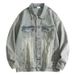 2025 New Workwear Men's And Autumn Styles American Loose Spring Denim Jacket Couple Lapel Clip_mkmklike.com