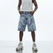 High Waisted Slimming Distressed Denim Shorts For Men Casual Fashionable Style Ripped Straight Leg Five Point Pants Summer New_mkmklike.com