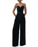 Women's Sling Waist Straight Floor-length Minimalist Sleeveless Jumpsuit Spring And Summer New Product_mkmklike.com