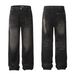 Men's Clothing Washed Retro Straight Old Loose Ins Wide Leg Pants Trendy Jeans_mkmklike.com