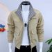 Autumn Winter New Men's Jacket Korean Style Slim Fit Stand Collar Fashion Casual Workwear Coat Versatile Youth Trendy_mkmklike.com