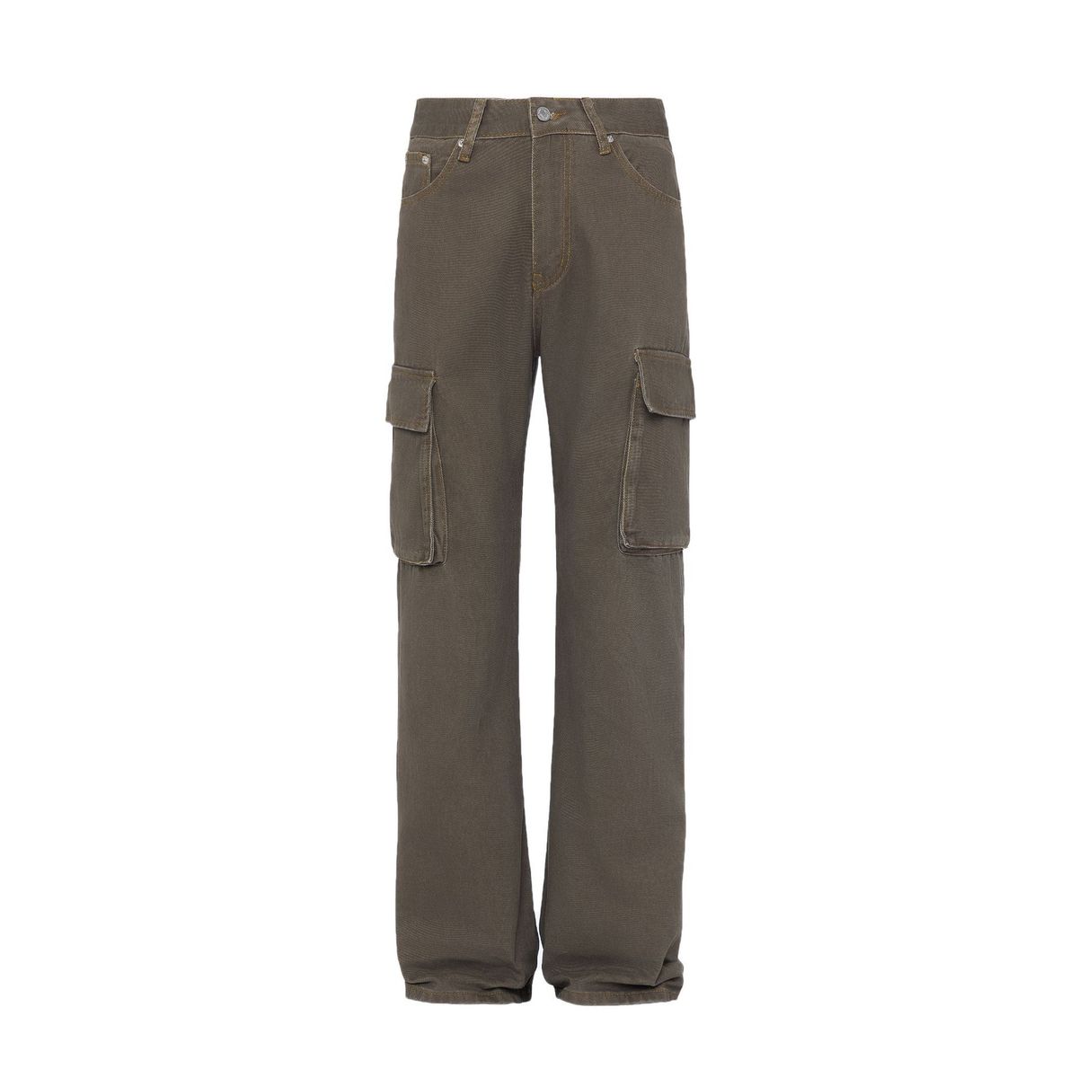 Men's Clothing Retro Fashion Overalls Loose Drape Simple All Match Straight Heavyweight Jeans_mkmklike.com