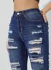 K Fashion Ripped Frayed Stretch Women's Skinny Jeans_mkmklike.com