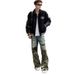 Camouflage Patchwork Ripped Jeans 2025 New Style Street Fashion Design, Loose Straight Leg Pants For Men_mkmklike.com