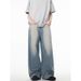 American High Street Trendy Brand Flip-flop Reverse Jeans Men And Women Ruffian Handsome Street European And American Retro Niche Design Trousers_mkmklike.com