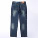 Four Season Versatile Pocket Hiking Jeans Men's Loose Straight Stretch Outdoor Workwear Denim Pants 50-135KG Crowd_mkmklike.com