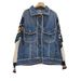 Women's Clothing Autumn And Winter Lazy Style Letter Contrast Color Stitching Sweater Sleeve Denim Jacket Female Ins Trendy Brand Windbreaker_mkmklike.com
