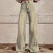 Women's Wide Leg Straight Leg Flared Jeans Anti Denim Striped Design Relaxed Everyday Wear Comfortable Feshion_mkmklike.com