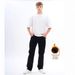 Men's Stretch Jeans Fleece Lined Loose Straight Leg Winter Jeans Shipping_mkmklike.com