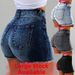 Women's High-Waisted Cotton Denim Shorts - Creative Street Fashion Distressed Jeans Shorts In 4 Colors_mkmklike.com
