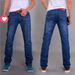 SIZE 28-40 Men's Four-season Jeans, Business, Casual Straight-leg Pants, Solid Color Slim-fittings And Simple Classic Styles_mkmklike.com