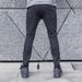 Men's Clothing Men's New Simple Hole Commuter Denim Trousers Slim Fit Slim Feet Trendy Handsome Jeans_mkmklike.com
