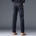 Nordmann High-End Warm Fleece-Lined's Jeans Autumn Winter Straight Loose Business Versatile Slimming Casual Stretch Pants For_mkmklike.com