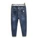 Autumn And Winter Fleece Elastic Jeans Men's Trendy Brand Embroidery Korean Version Trendy Fashion Versatile Casual Harlan Long Pants_mkmklike.com