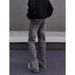 "Men's Vintage Distressed Washed Jeans – Loose Straight Leg, High Street Retro Style, Floor-Length Casual Pants (S-3XL)"_mkmklike.com