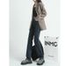 High-waisted Slim Straight-leg Jeans For Petite Women, 2025 New Autumn And Winter Elastic Loose Slimming Cigarette Pants_mkmklike.com