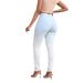Direct From The Manufacturer: 2022 Spring/Summer New European American Blue And White Gradient High-Waisted Butt-Lifting_mkmklike.com