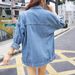 Oversized Denim Jacket For Women – Classic Loose Fit Long Sleeve Coat In Light Blue, Dark Blue & Black Gray (S-3XL)_mkmklike.com