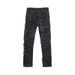 Men's Clothing Dark Coating Wax Brush One Knife Cut Erosion High Street Casual Hole Jeans_mkmklike.com
