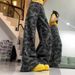 American Retro Camouflage Workwear Jeans For Women, New Spring And Autumn Style, High-waisted, Loose, Slimming,_mkmklike.com