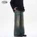 Men's Washed Whiskered Jeans Retro Archer0603 Trendy Vintage Trousers For Spring Men's Wear_mkmklike.com