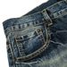 Color-Block Washed Denim Punk Distressed Loose Wide-Leg Straight Long Pants Men's High Street Fashion_mkmklike.com