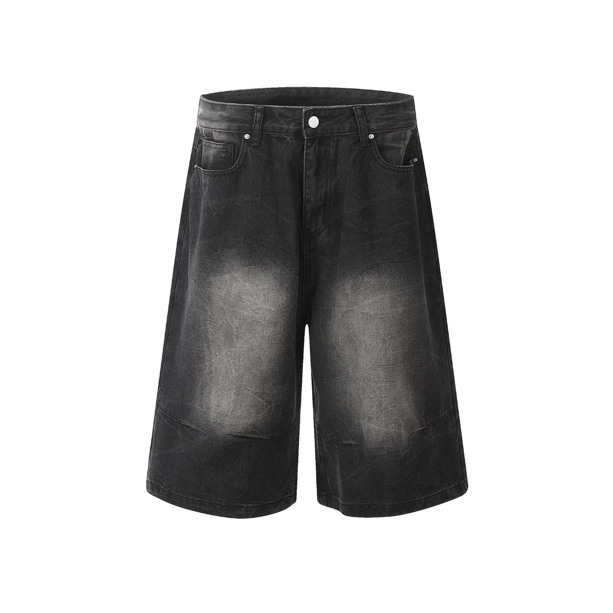 Men's Clothing Graffiti Camouflage Cropped Pants Summer Trendy Brand Pure Cotton Straight Tube Cropped Shorts For Men_mkmklike.com