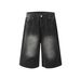 Men's Clothing Graffiti Camouflage Cropped Pants Summer Trendy Brand Pure Cotton Straight Tube Cropped Shorts For Men_mkmklike.com